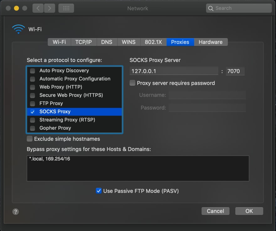 socks 5 proxy client for mac