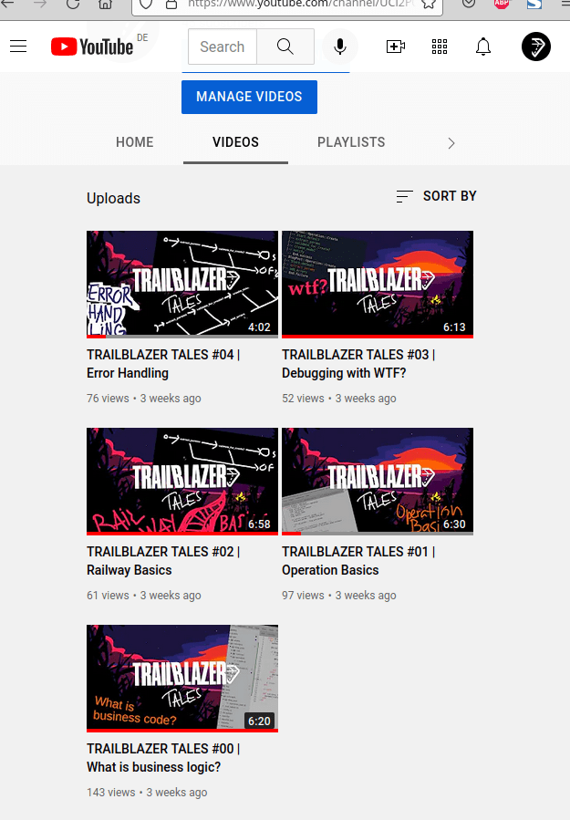 Our Youtube channel