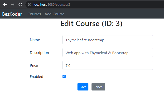 Thymeleaf spring tutorial clearance