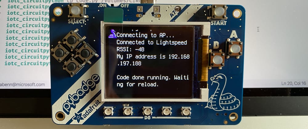 Cover image for Connect an Adafruit PyBadge to Wi-fi