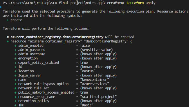 terraform apply
