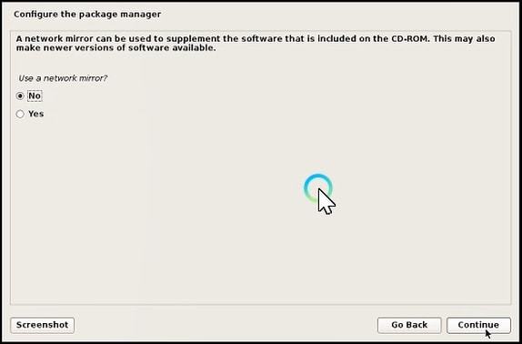 configure the package manager