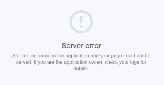 Server Error