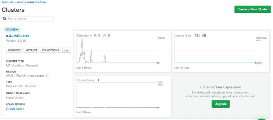 mongodb cluster selection