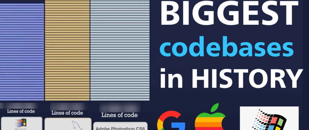 Cover image for Visualization of the biggest code bases (using blender3d and data from dataisbeautiful)