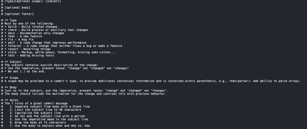 Patterns for writing better git commit messages - DEV Community