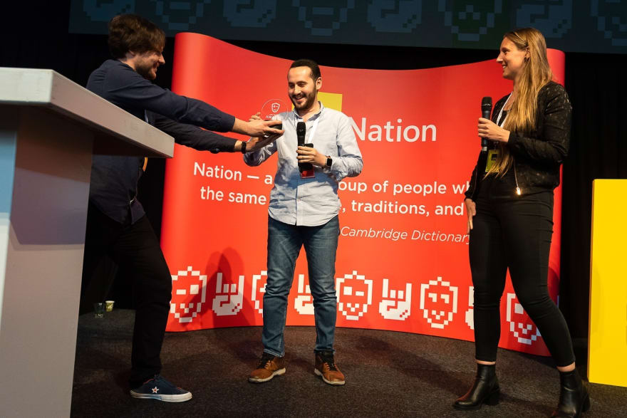 JavaScript Open Source Awards ceremony at JSNation Amsterdam 2019