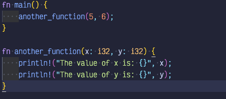 function semicolons