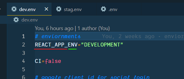 Adding Custom Environment Variables to CRA project