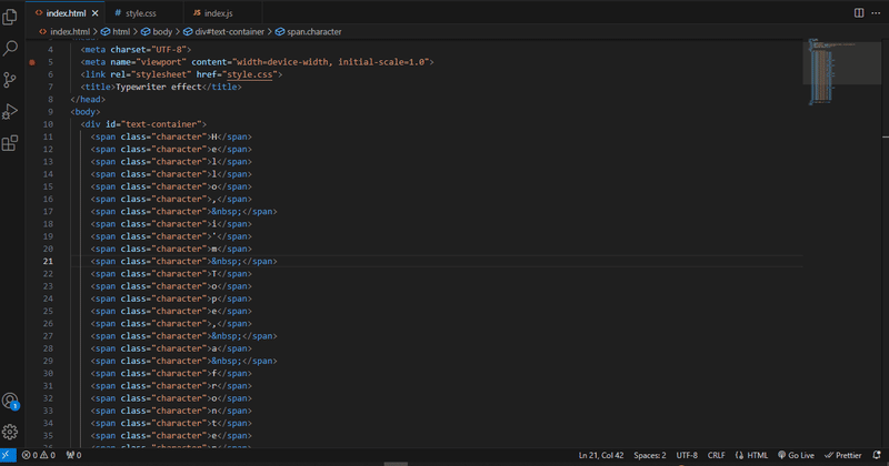 How to Create a Typewriter Effect with HTML, CSS, and JS: A Step-by ...