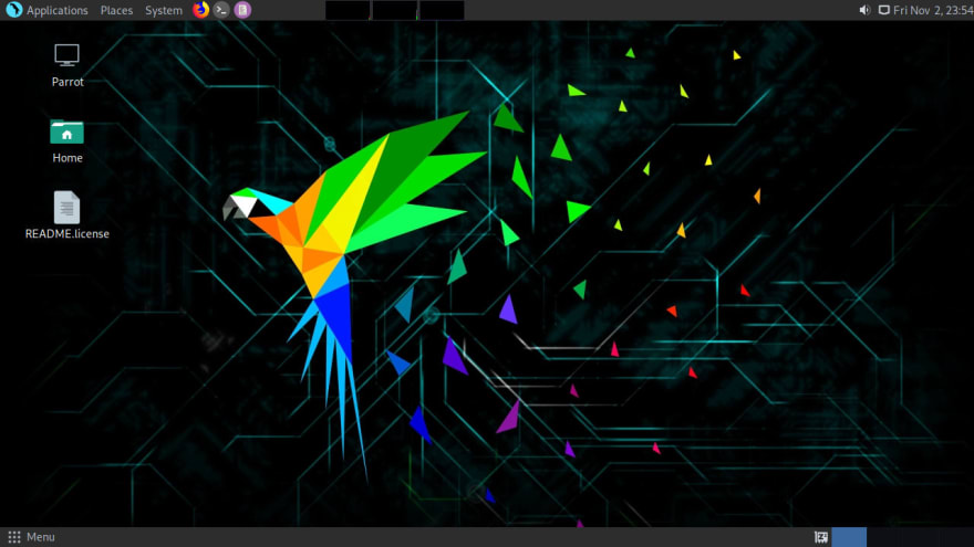 parrot security os bugs