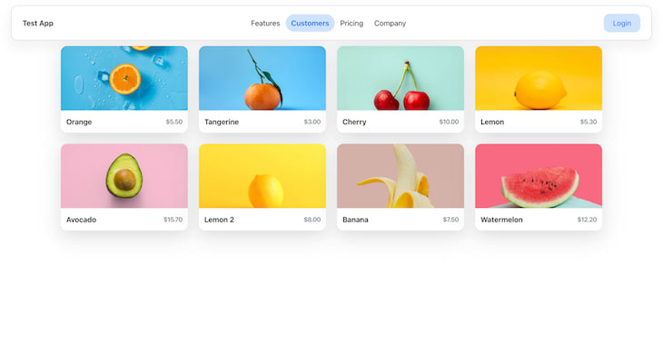 Rendered App