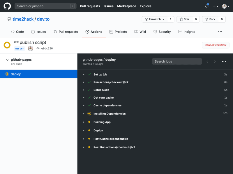 github.com_time2hack_dev.to_runs
