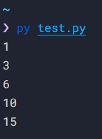 The output of our code