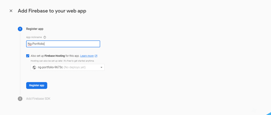 Provide an app name