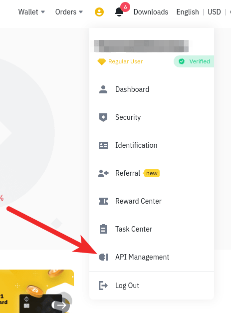 Binance - Api Management