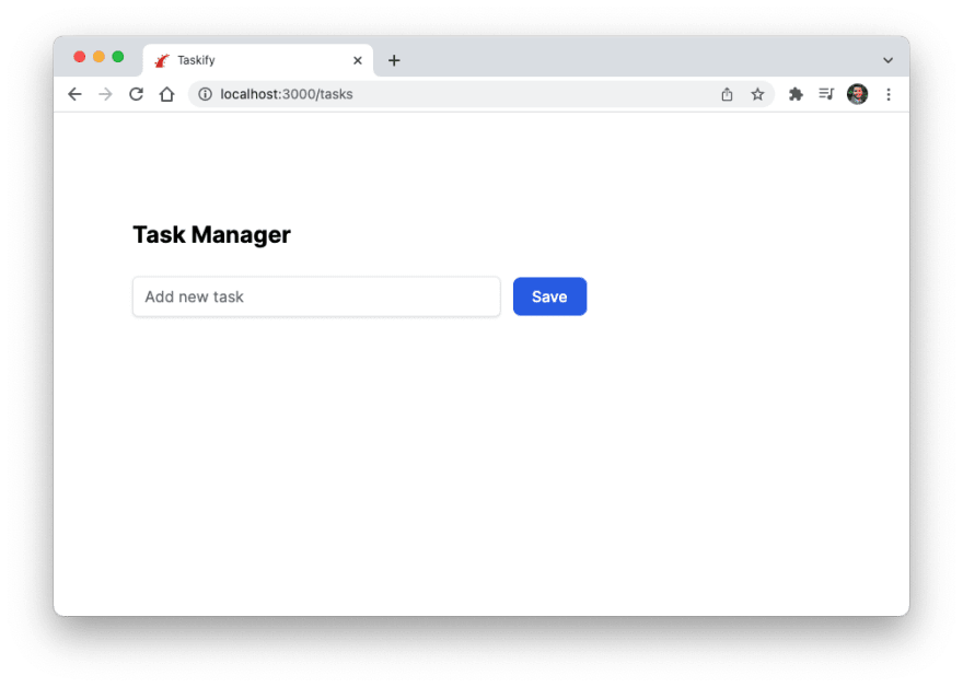 new task form
