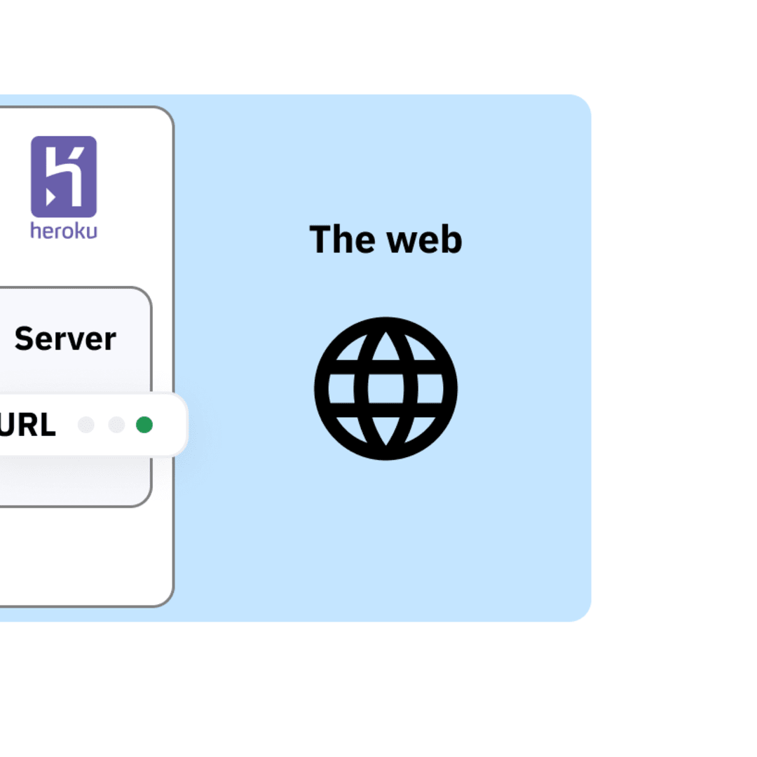 How to use webhook service module with Heroku