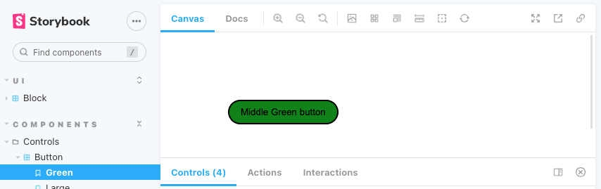 Button with margin