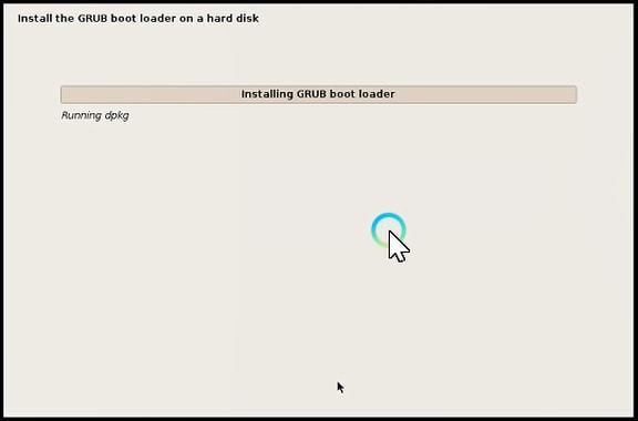 installation grub boot loader