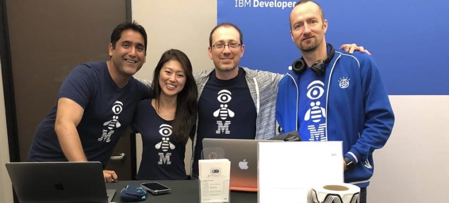 The IBM SF City Team staffing a booth