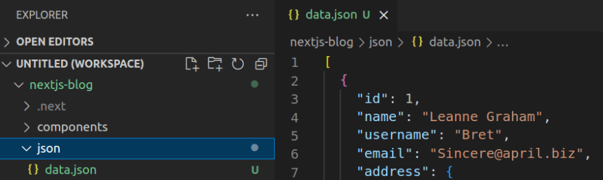 json.data file