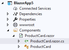 blazor split components separated successfully