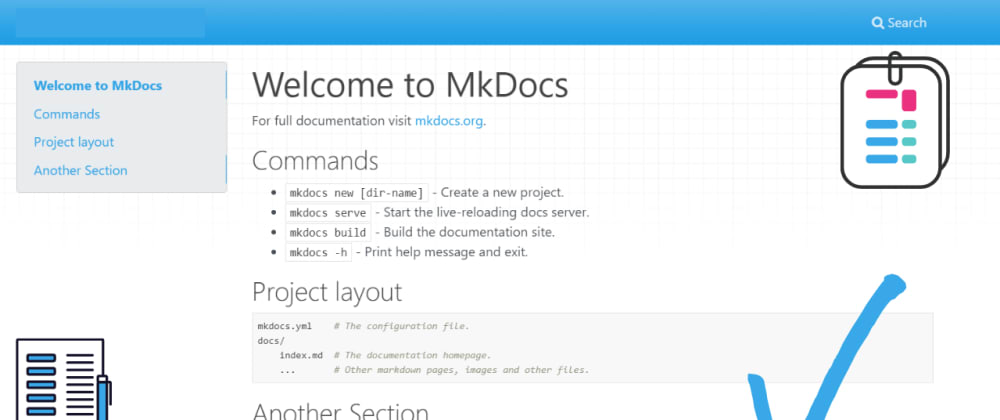 Cover image for MkDocs : Static HTML sites and documentation preparation tool that you can host on GitHub pages