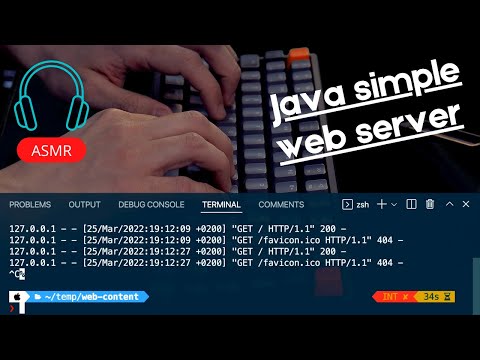 ASMR Programming: Java 18 Simple Web Server – No Talking