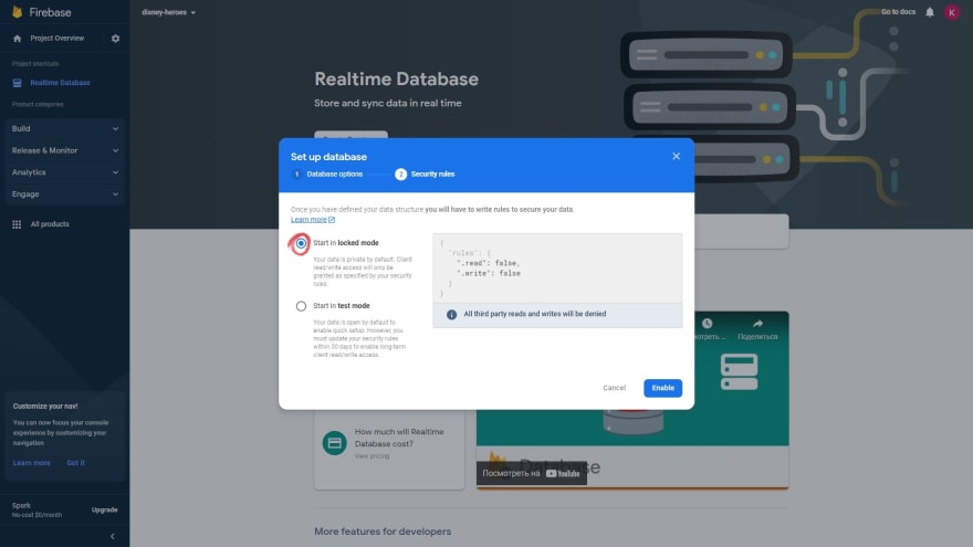 firebase project registration instruction
