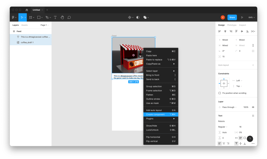 Create component