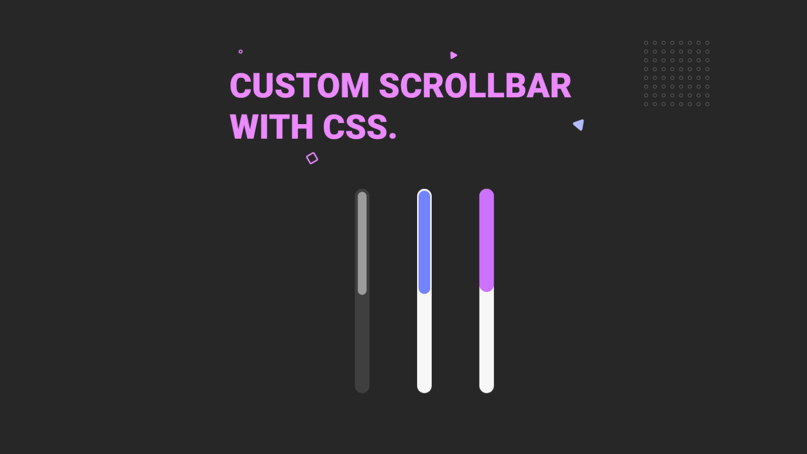 CSS scrollbar Style. Скрол бар html 5.