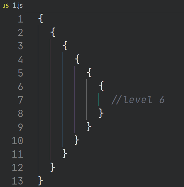 indent guide colorization