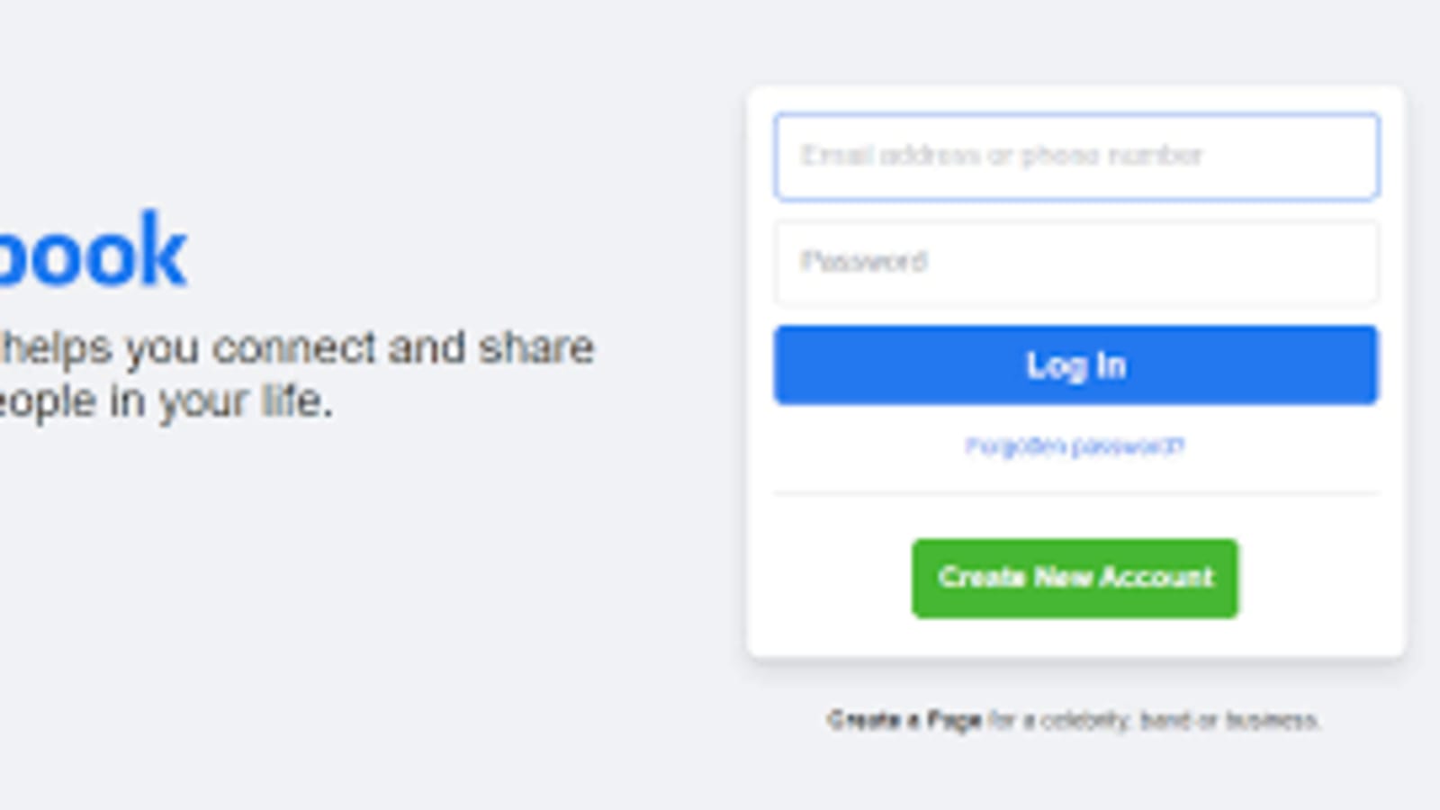 Facebook Login page Design, HTML, CSS