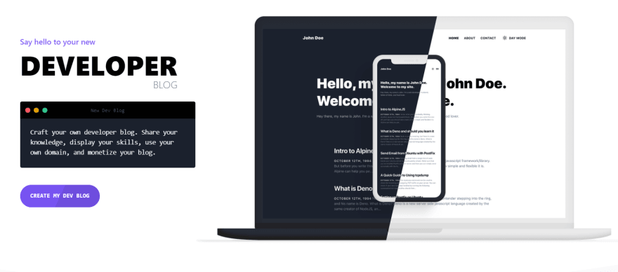 How to create a free Developer Blog in less than 10 minutes? - DEV
