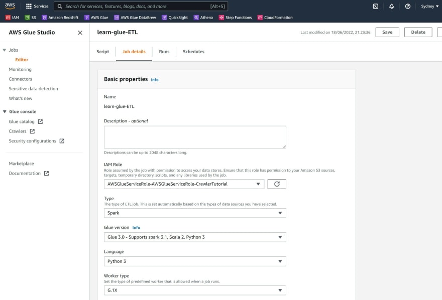 job details