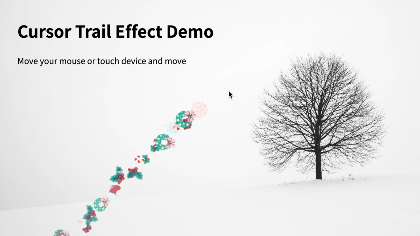 Mouse Trail Using Html CSS And Javascript - Javascript Mousemove Cursor  Trail Effects 