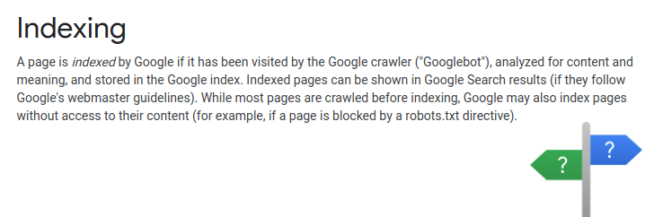 indexing by google