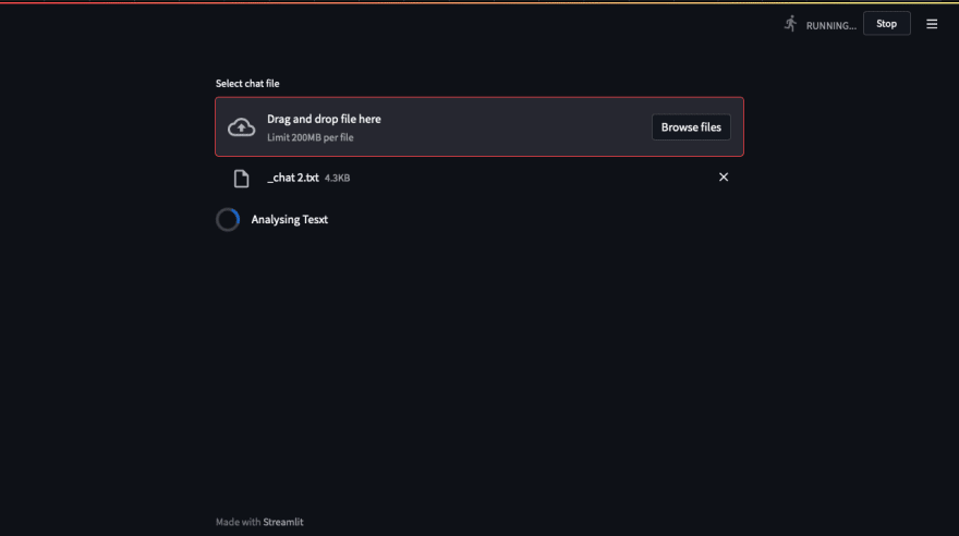 Upload chat file