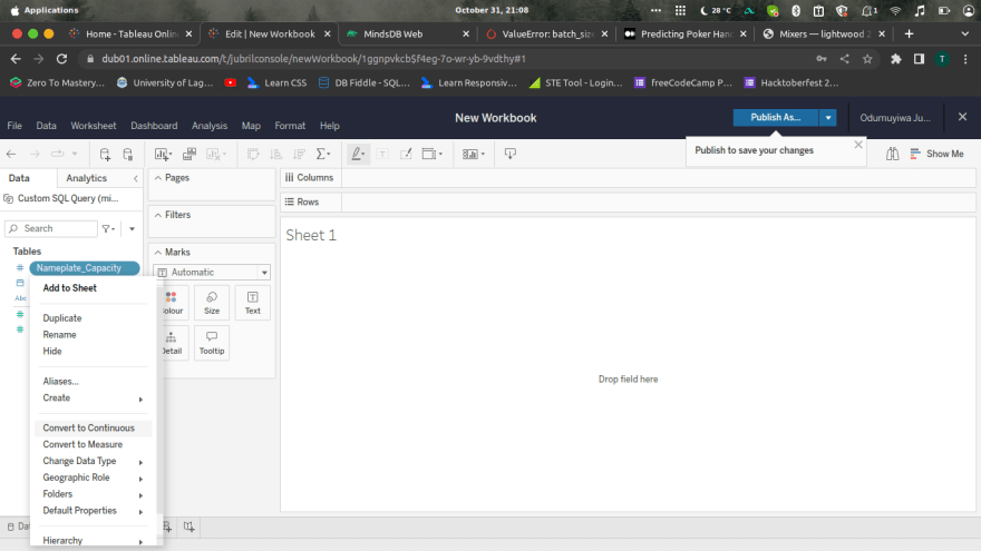 Changing Data Type