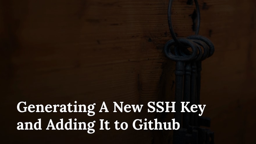 Generate A Ssh Key For Github