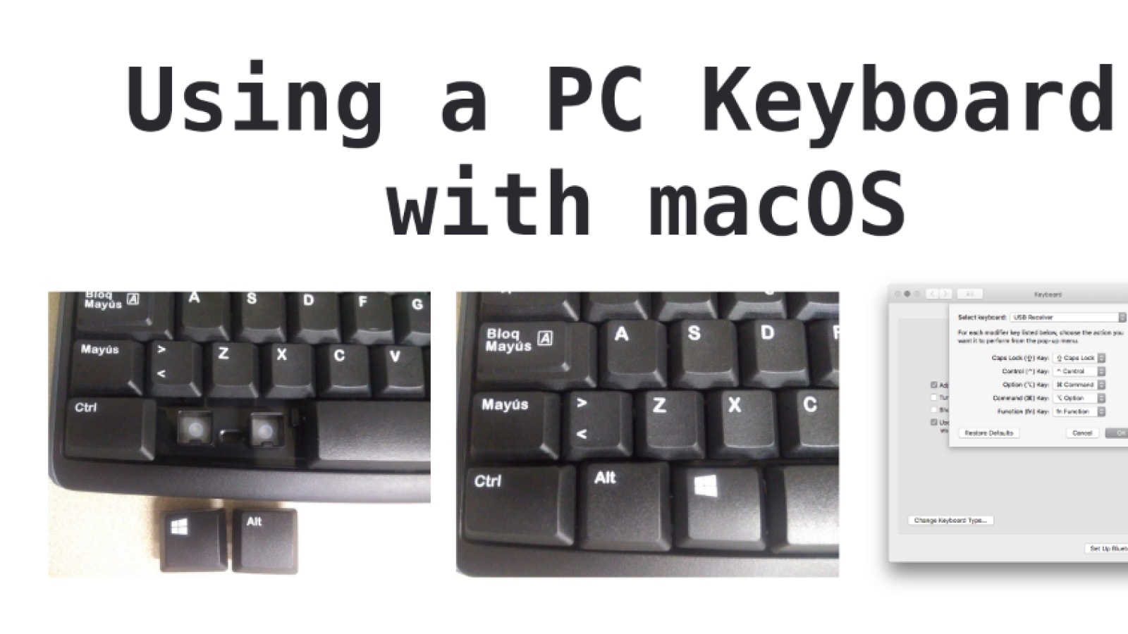 command key for mac using windows keyboard