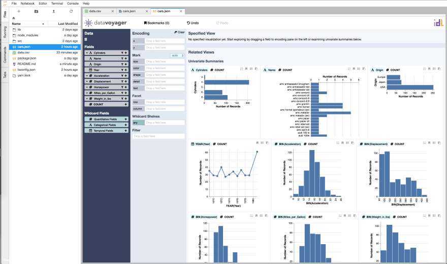 jupyterlab features