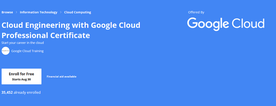 best Coursera course for Google Cloud Engineers