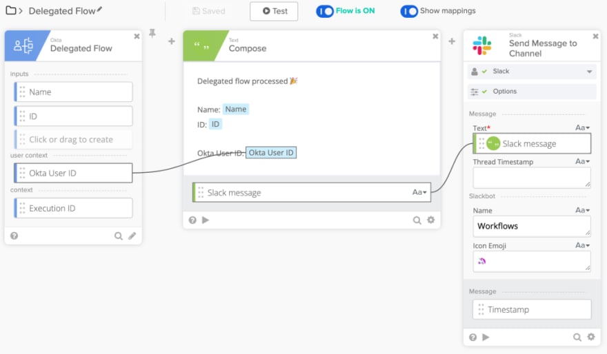 Delegated flow