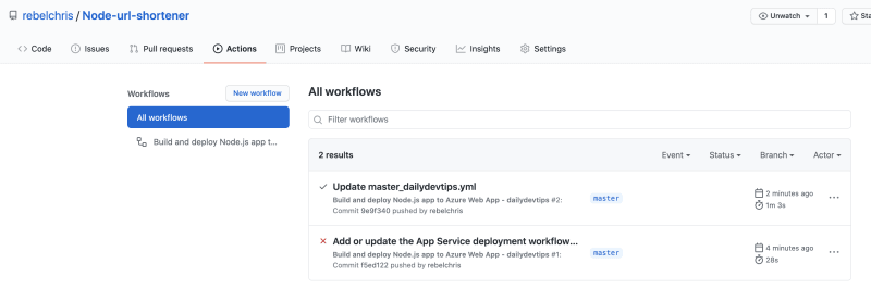Successful Workflow