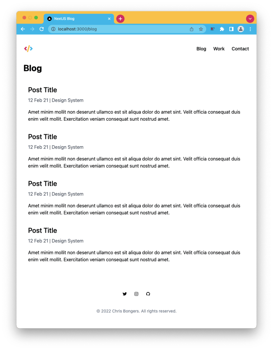 Blog with articles