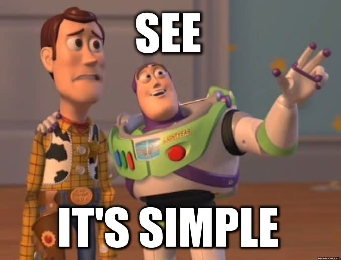 See, it's simple!
