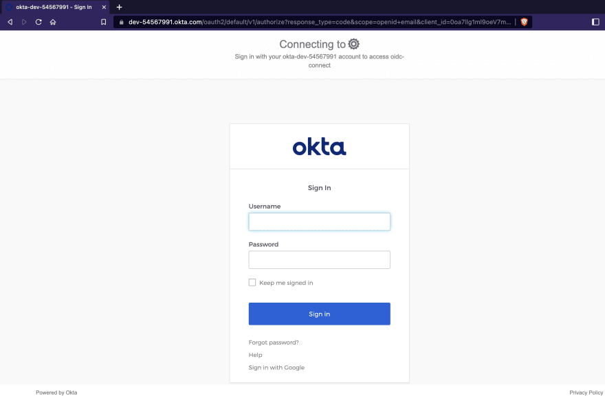 Okta Login