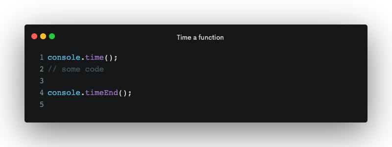 Profiling the execution time of a function